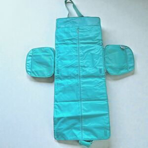 Thirty-One Convertible Travel Garment Duffel Bag Caribbean Blue Backpack NWOT